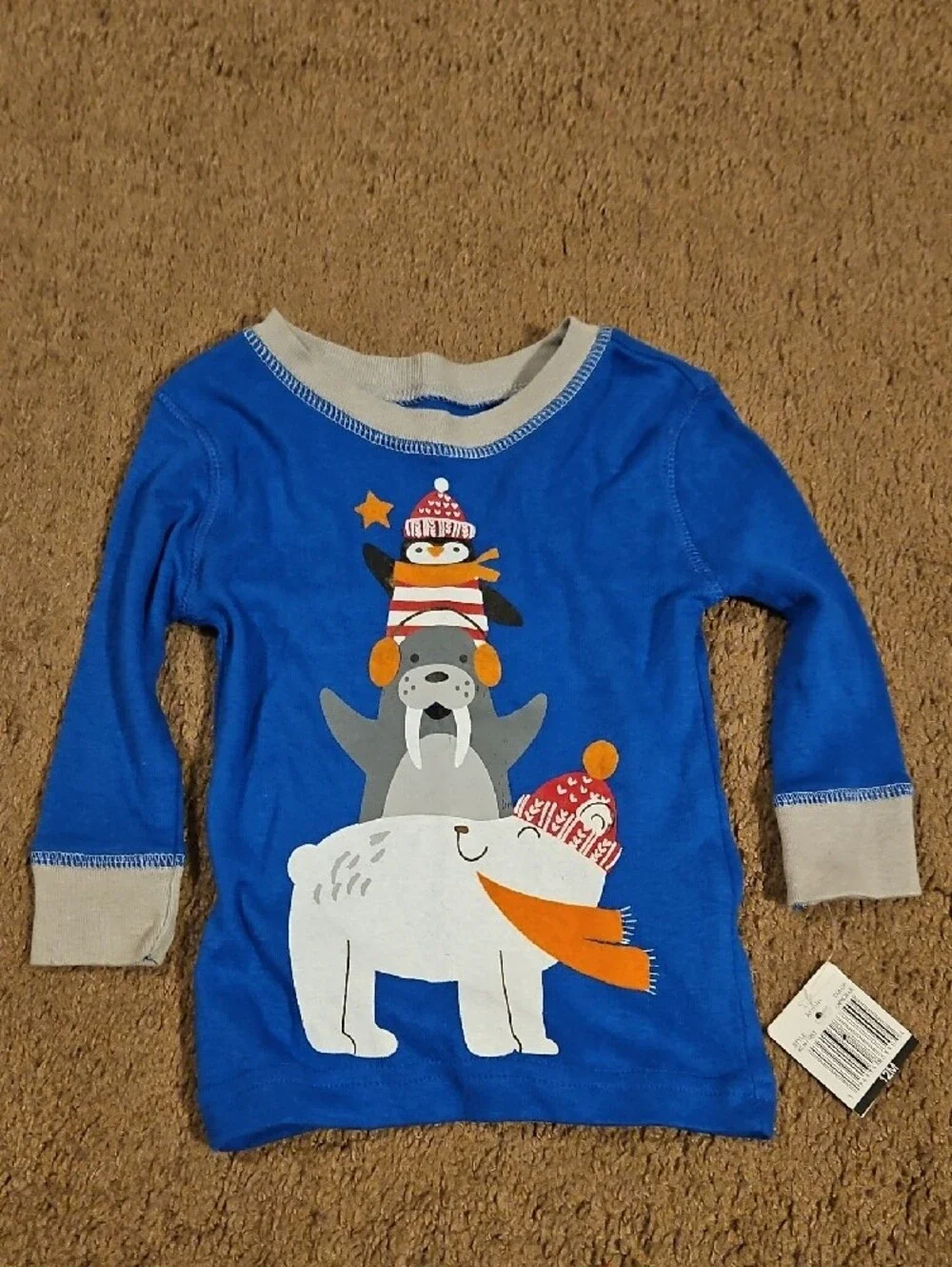 Boys Set Of 3 Pajama Tops